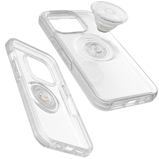 OtterBox Otter + Pop Symmetry Clear Apple iPhone 14 Pro Case Stardust Pop (Clear Glitter) - Macfixit Australia