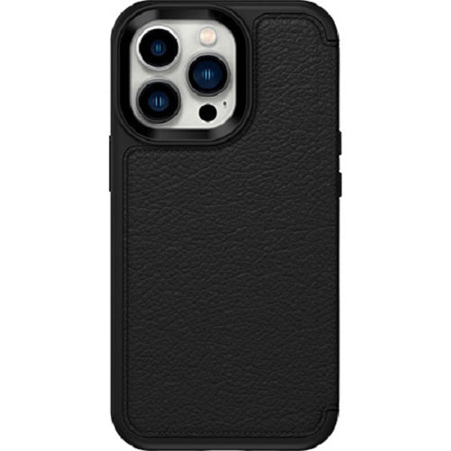 OtterBox Strada Apple iPhone 13 Pro Case Black, Leather Folio Cover, Card Holder - Macfixit Australia