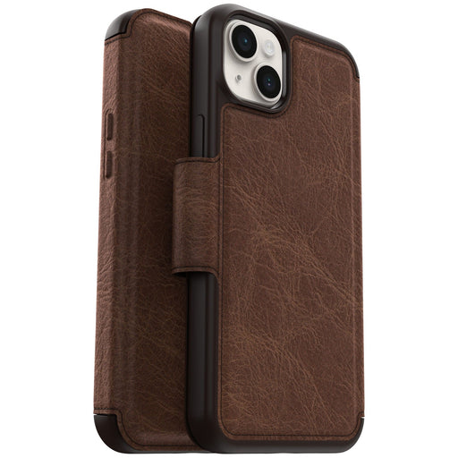 OtterBox Strada Apple iPhone 14 Plus Case Brown, Leather Folio Cover, Card Holder - Macfixit Australia
