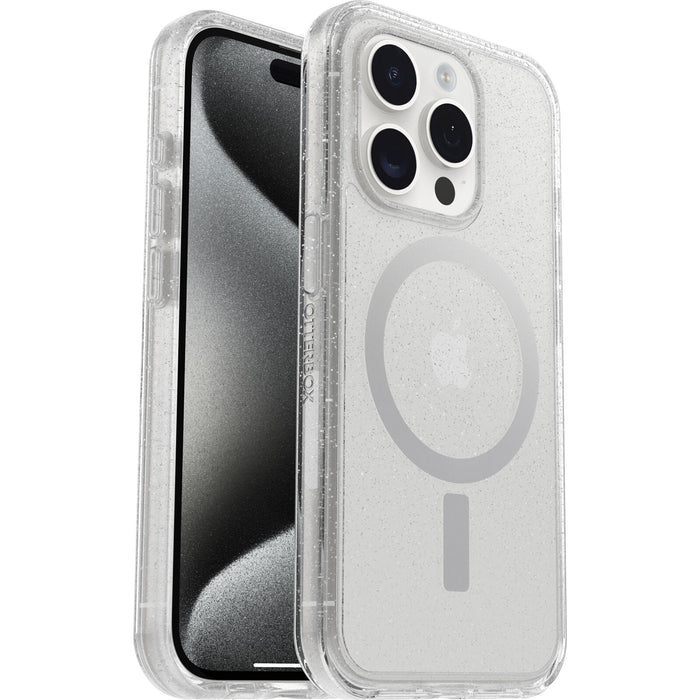 OtterBox Symmetry+ MagSafe Apple iPhone 15 Pro (6.1") Case Stardust (Clear Glitter) - Macfixit Australia