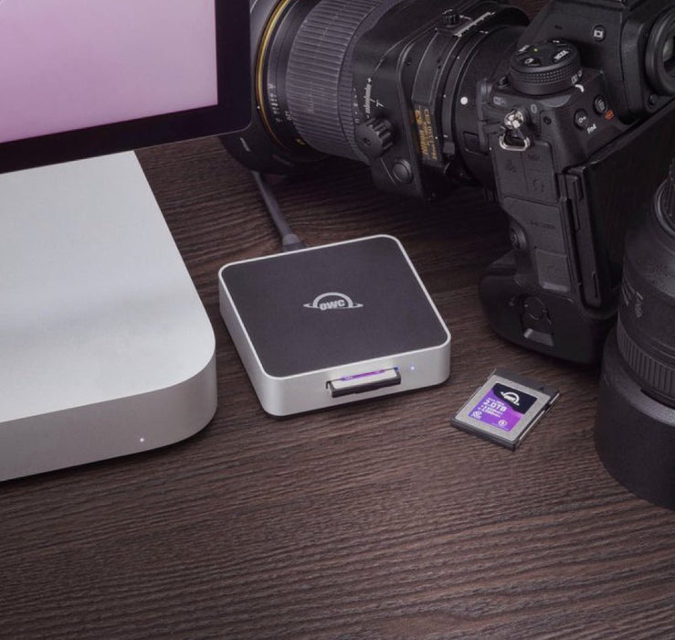 OWC Atlas CFexpress Card Reader USB4 (40Gb/s) CFexpress 4.0 Type B Card Reader - Macfixit Australia