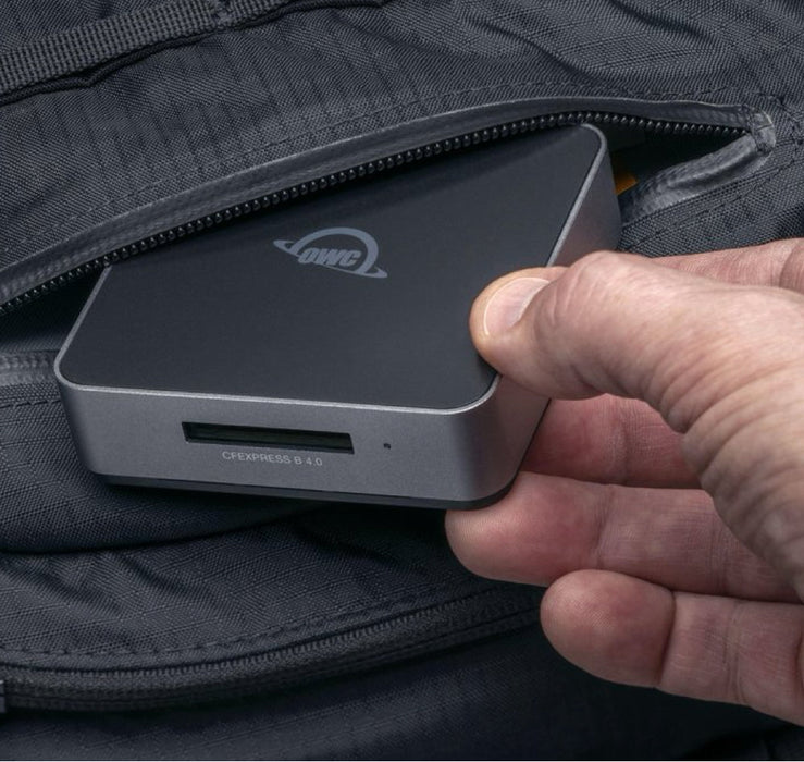 OWC Atlas CFexpress Card Reader USB4 (40Gb/s) CFexpress 4.0 Type B Card Reader - Macfixit Australia