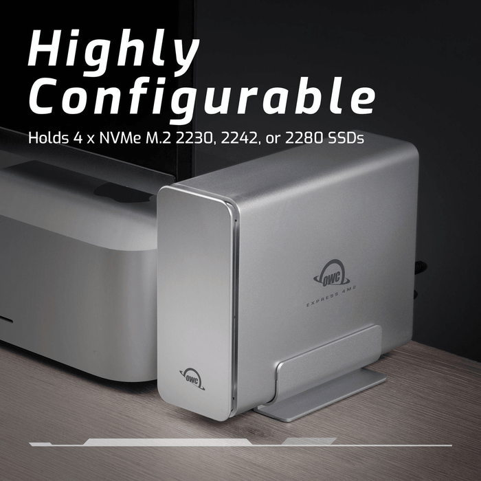 OWC Express 4M2 Four - Slot USB4 (40Gb/s) External Storage Enclosure for NVMe M.2 - Macfixit Australia