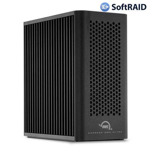OWC Express 4M2 Ultra Four - Slot Thunderbolt 5 (80Gb/s) External Storage Enclosure for NVMe M.2 SSDs with SoftRAID - Macfixit Australia