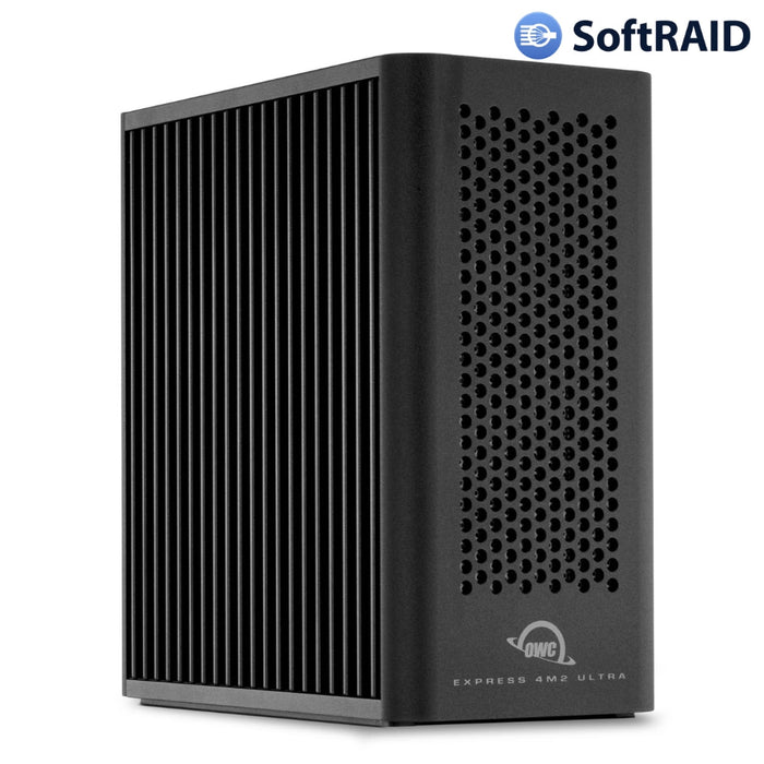 OWC Express 4M2 Ultra Four - Slot Thunderbolt 5 (80Gb/s) External Storage Enclosure for NVMe M.2 SSDs with SoftRAID - Macfixit Australia