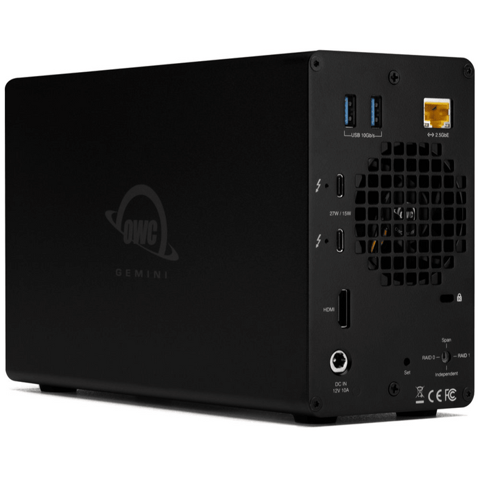 OWC Gemini Ultra X2 - Thunderbolt (USB - C) Dock and Dual - Drive SSD RAID External Storage Solution - Macfixit Australia
