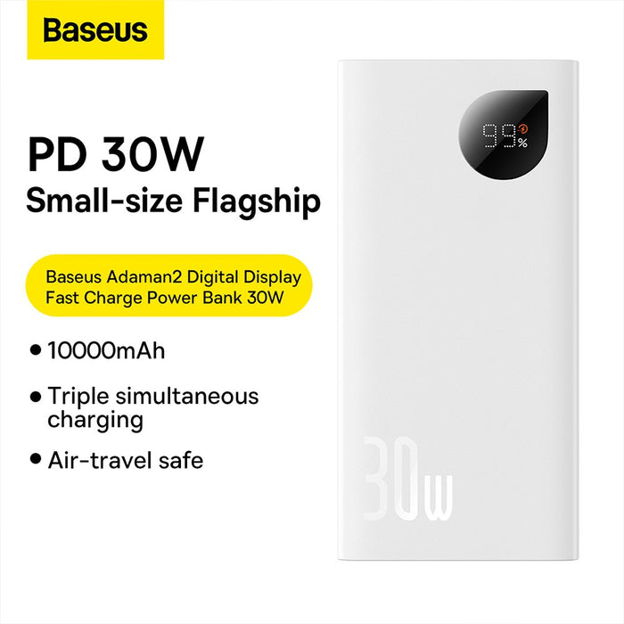 Baseus Adaman2 Digital Display Fast Charge Power Bank 10000mAh 30W