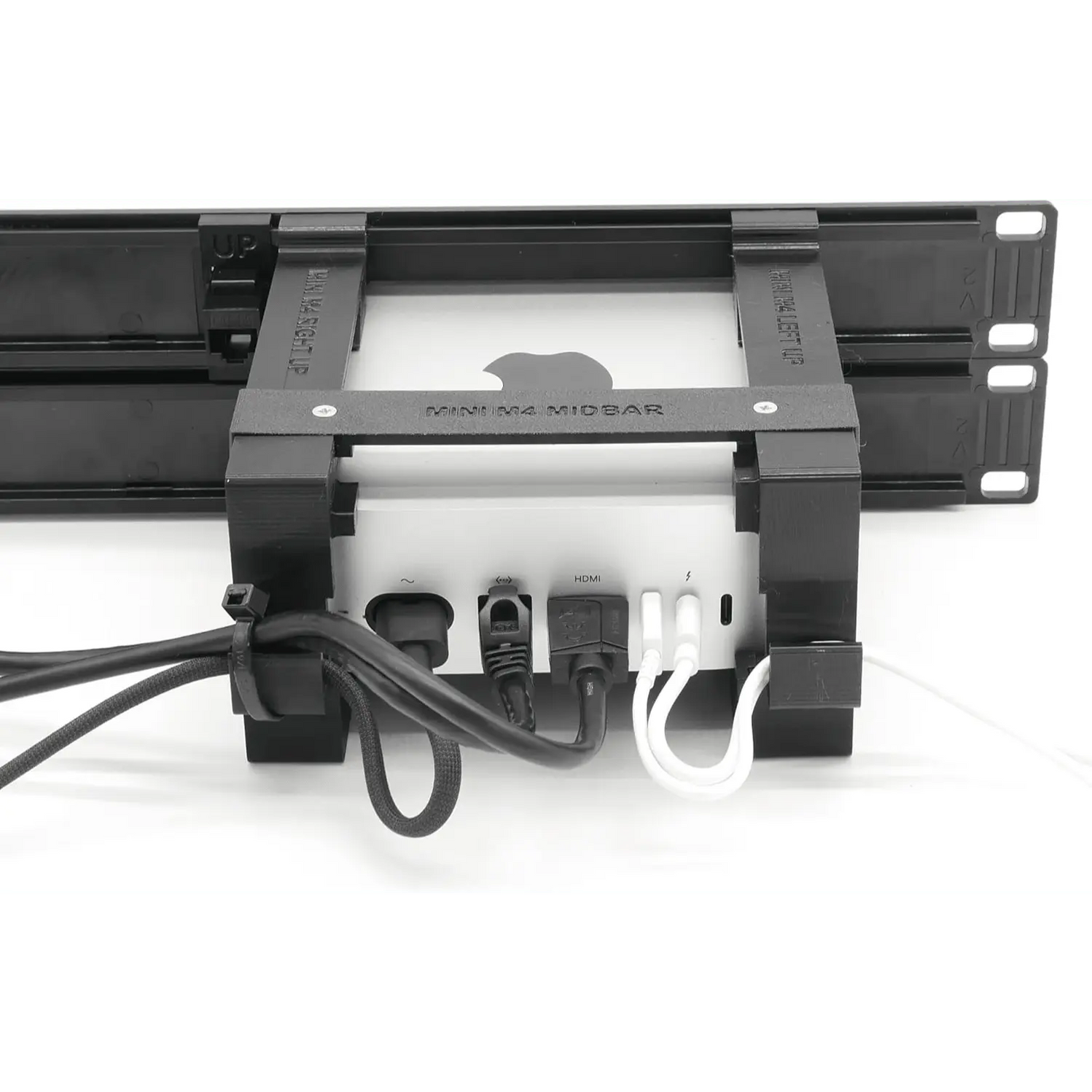 Rack Mount for Apple Mac mini M4 with Remote on/Off Button and RJ45 ...