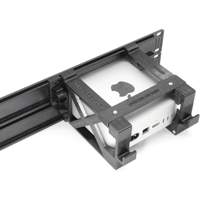 Rack Mount for Apple Mac mini M4 with Remote on/Off Button and RJ45 ethernet Keystone - Macfixit Australia