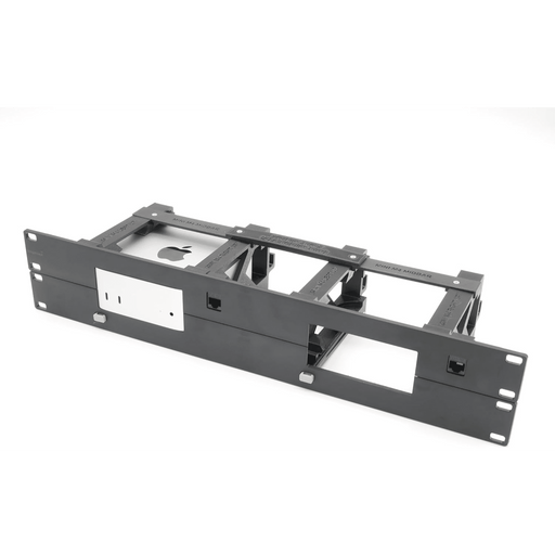 Rack Mount for Apple Mac mini M4 with Remote on/Off Button and RJ45 Port - Fits 2 Mac mini - Macfixit Australia