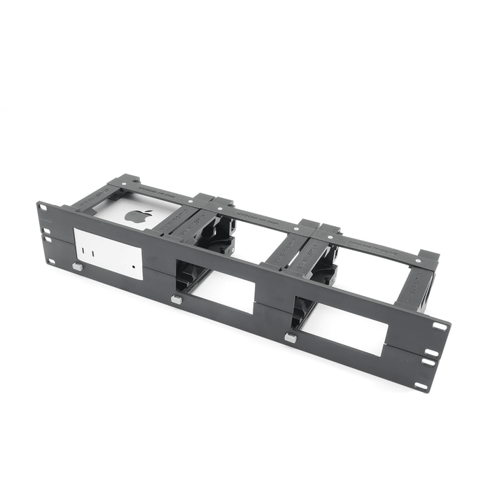 Rack Mount for Apple Mac mini M4 with Remote on/Off Button - Fits 3 Mac mini - Macfixit Australia