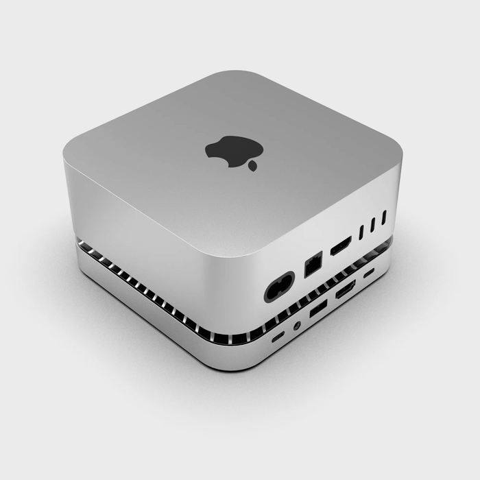 RayCue Mac Mini M4 Hub & Stand with SSD Enclosure - Macfixit Australia