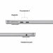 Refurbished MacBook Air (13 - inch, M4, 2025) - 10C CPU, 8C GPU, 16GB RAM, 256GB SSD Storage - Silver | Battery: 100% - Macfixit Australia