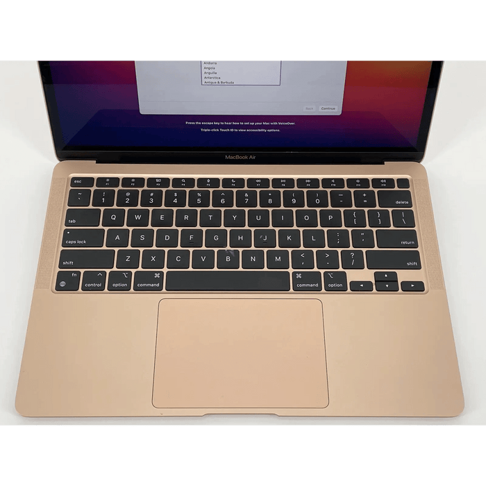 Refurbished MacBook Air (M1,2020)‎ - GOLD - 8C CPU, 7C GPU, 8GB RAM, 256GB SSD Storage - Macfixit Australia