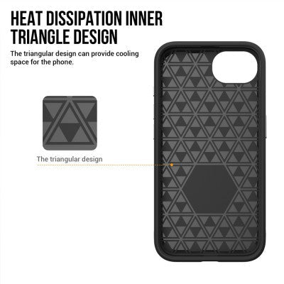 Rugged Shockproof Magsafe Cover Case for iPhone 16e - Black - Macfixit Australia