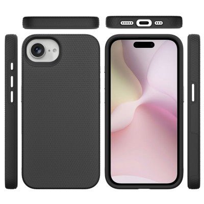 Rugged Shockproof Magsafe Cover Case for iPhone 16e - Black - Macfixit Australia