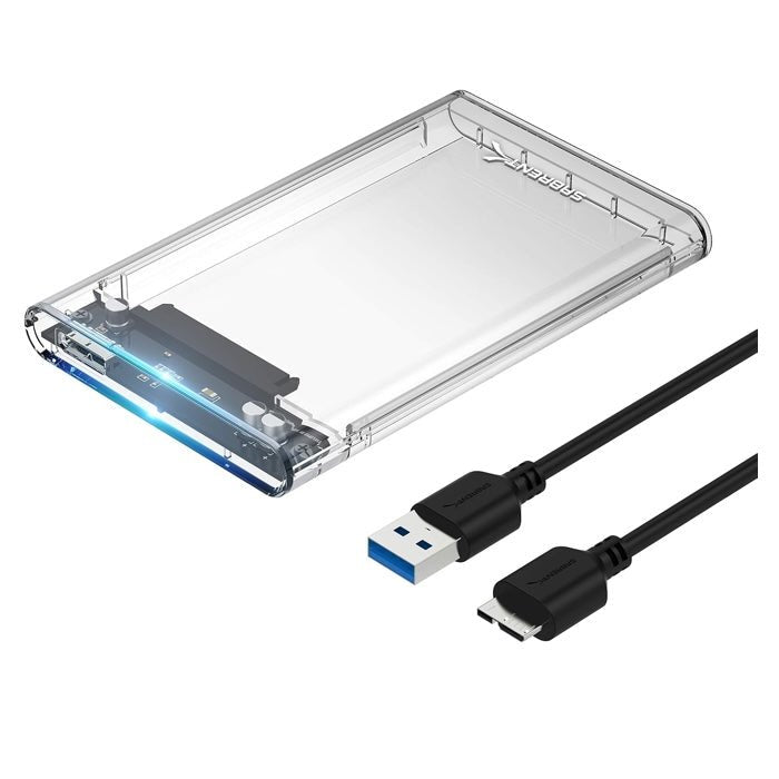 SABRENT 2.5 - Inch SATA to USB 3.0 Tool - Free Clear External Hard Drive Enclosure - Macfixit Australia