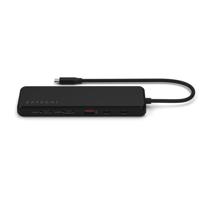 Satechi 13 - in - 1 USB - C Triple Display Multiport Adapter (Black) - Macfixit Australia