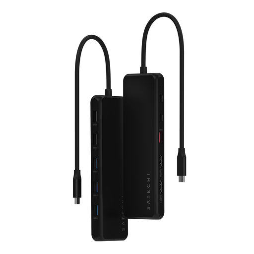 Satechi 13 - in - 1 USB - C Triple Display Multiport Adapter (Black) - Macfixit Australia