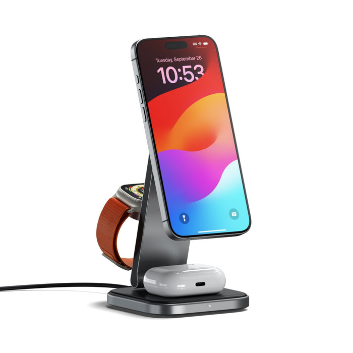 Satechi 3 - in - 1 Foldable Qi2 Wireless Charging Stand - Macfixit Australia