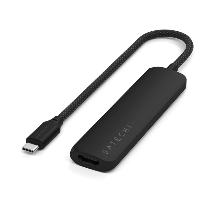 Satechi 4 - In - 1 USB - C Slim Multiport Adapter (Black) - Macfixit Australia