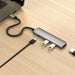 Satechi 4 - In - 1 USB - C Slim Multiport Adapter (Space Grey) - Macfixit Australia