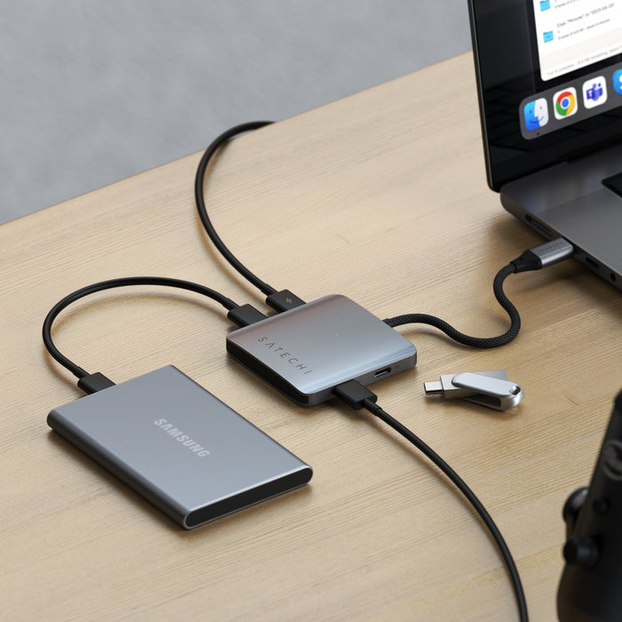 Satechi 4 - Port USB - C Hub with Power Delivery - Macfixit Australia