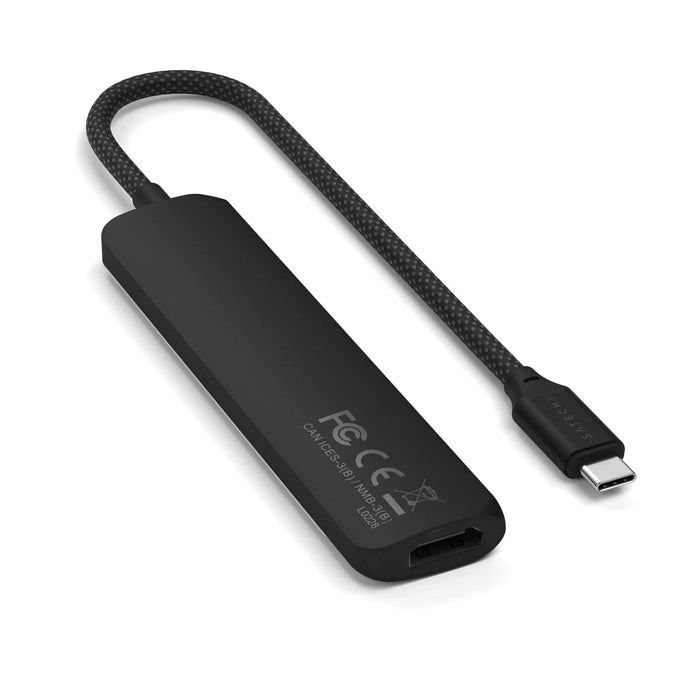 Satechi 6 - In - 1 USB - C Slim Multiport Adapter (Black) - Macfixit Australia