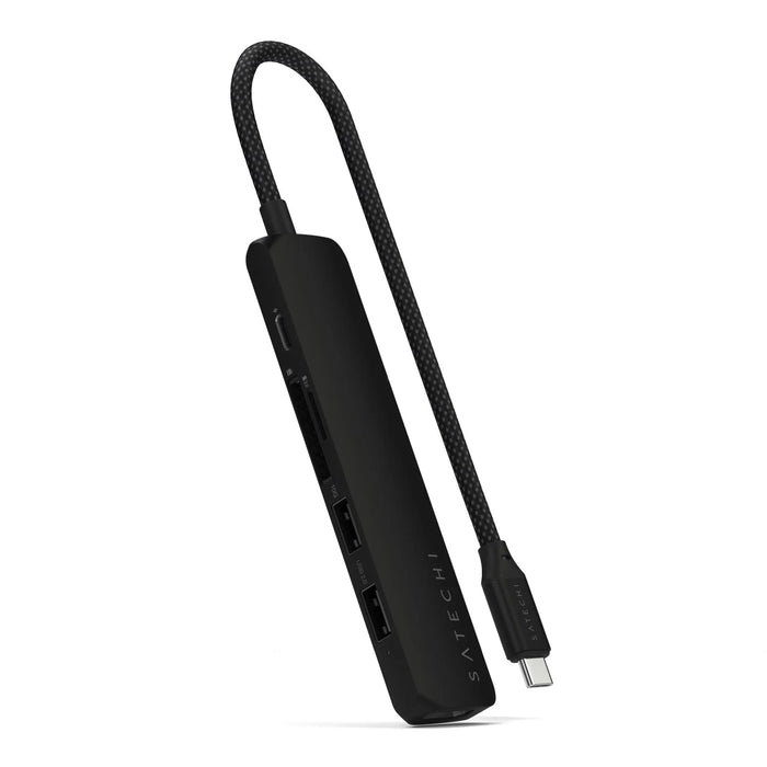 Satechi 6 - In - 1 USB - C Slim Multiport Adapter (Black) - Macfixit Australia