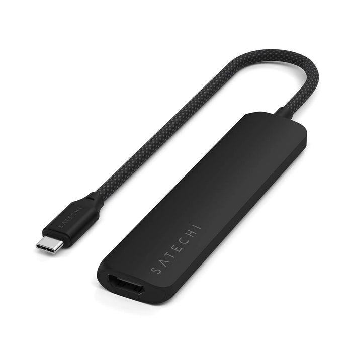 Satechi 7 - In - 1 USB - C Slim Multiport Adapter (Black) - Macfixit Australia