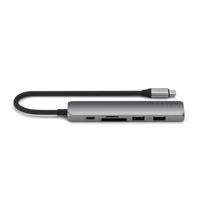 Satechi 7 - In - 1 USB - C Slim Multiport Adapter (Space Grey) - Macfixit Australia