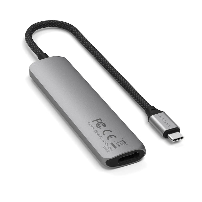 Satechi 7 - In - 1 USB - C Slim Multiport Adapter (Space Grey) - Macfixit Australia