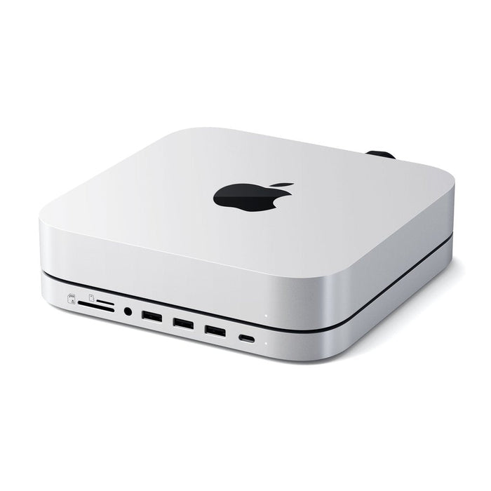 Satechi Aluminium Stand & Hub For Mac Mini M1 - M2/ Studio With NVMe SSD Enclosure - Macfixit Australia