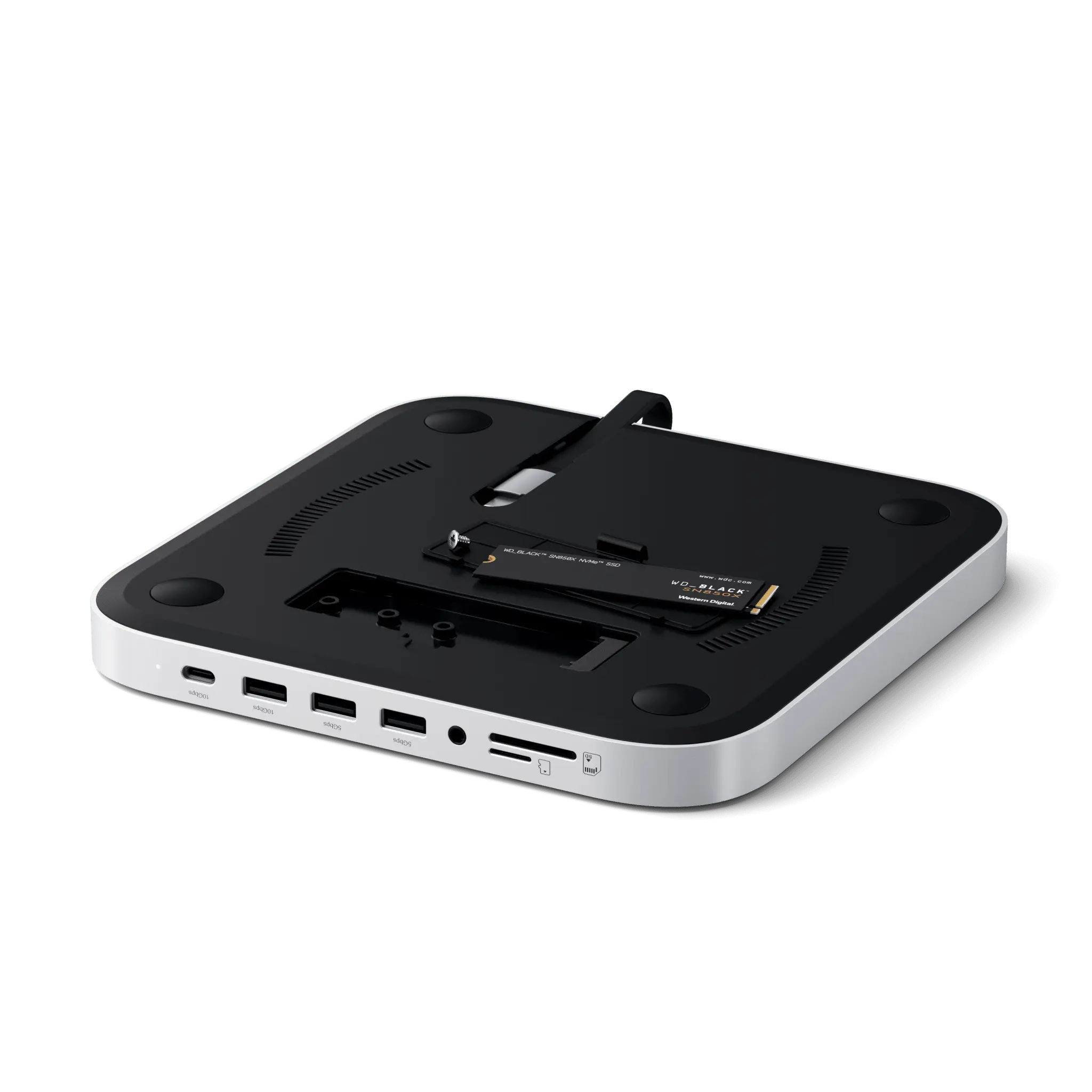 Satechi Aluminium Stand & Hub For Mac Mini M1-M2/ Studio With NVMe