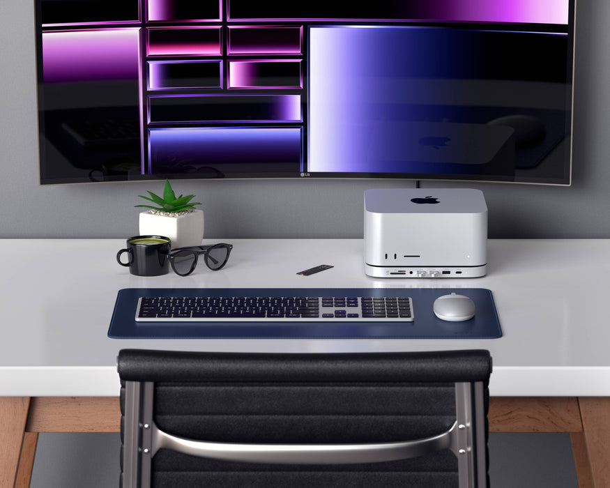 Satechi Aluminium Stand & Hub For Mac Mini M1 - M2/ Studio With NVMe SSD Enclosure - Macfixit Australia