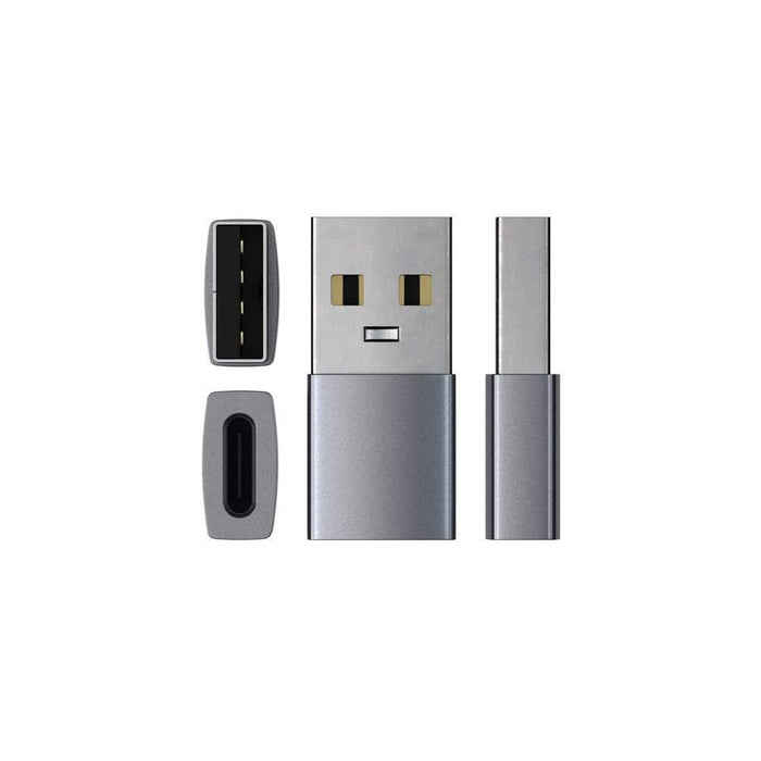 Satechi Aluminium USB - A to USB - C Adapter - Space Grey - Macfixit Australia