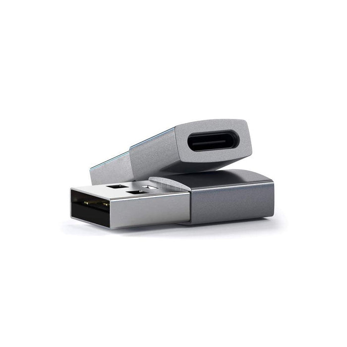 Satechi Aluminium USB - A to USB - C Adapter - Space Grey - Macfixit Australia