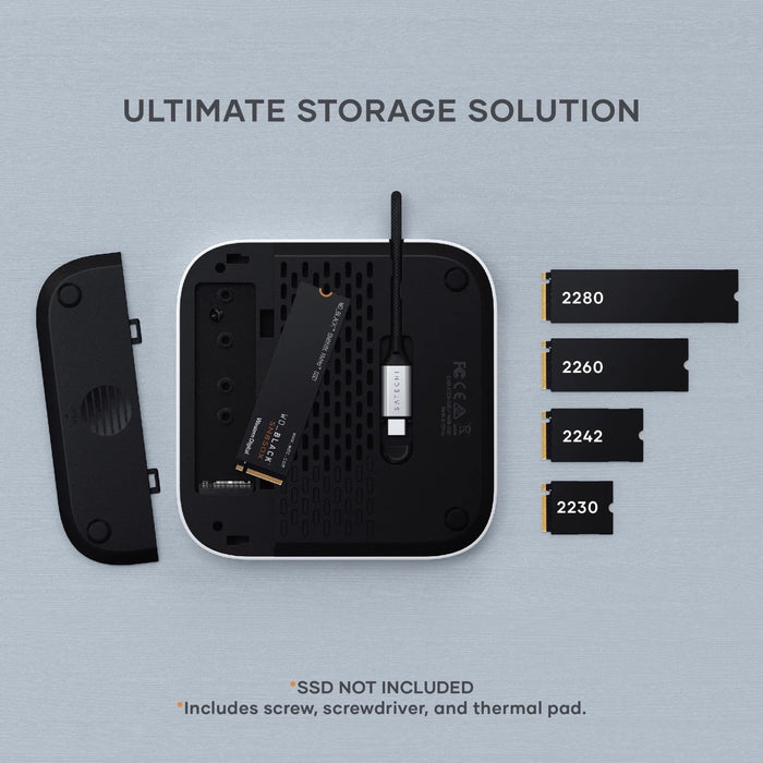 Satechi Mac Mini M4 Stand & Hub with SSD Enclosure - Macfixit Australia