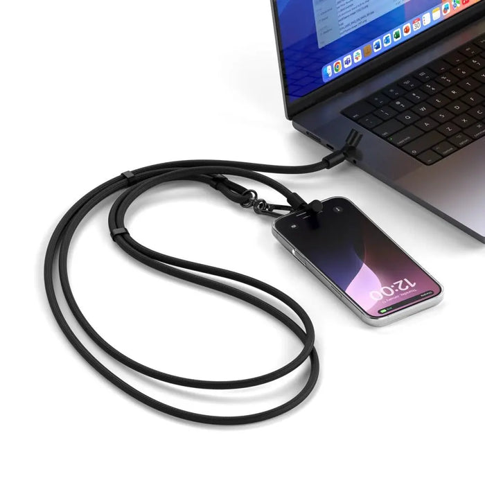 Satechi OntheGo USB - C Lanyard Cable 60W (Black) - Macfixit Australia
