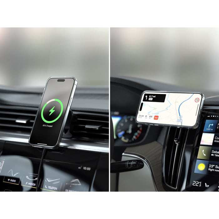 Satechi Qi2 Wireless Car Charger (Space Grey) - Macfixit Australia