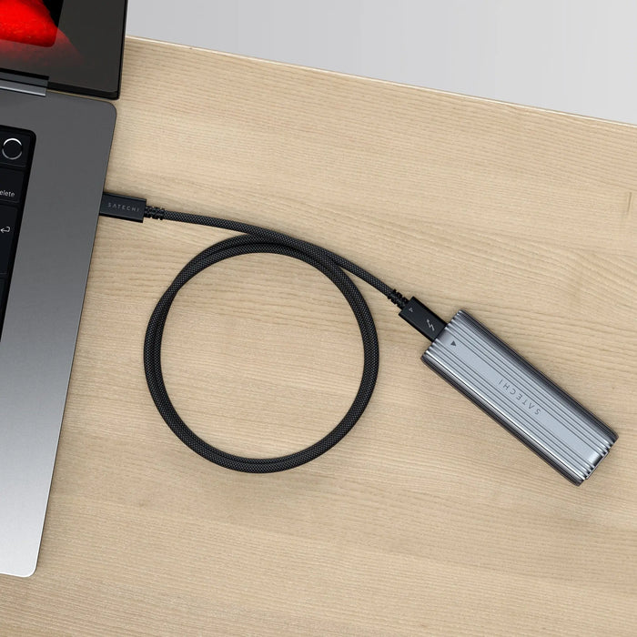 Satechi Thunderbolt 4 Pro Cable (1 M) - Space Grey - Macfixit Australia