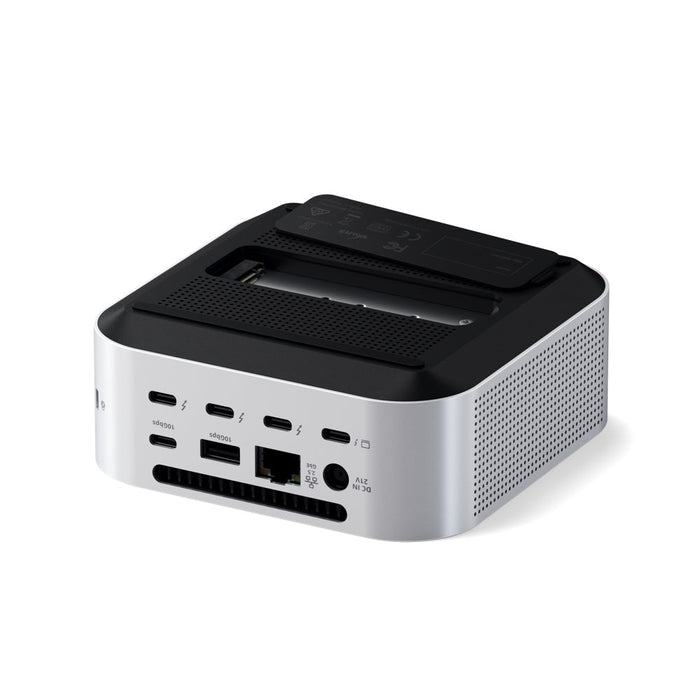 Satechi Thunderbolt 5 CubeDock with SSD Enclosure (Silver) - Macfixit Australia