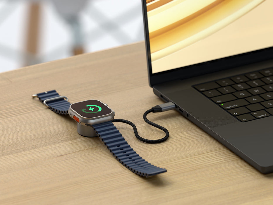 Satechi USB - C Fast Charging Cable for Apple Watch (Space Grey) - Macfixit Australia