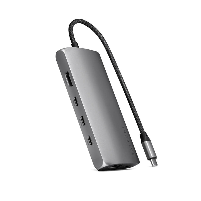 Satechi USB - C Multiport Adapter 8K With Ethernet V3 - Space Grey - Macfixit Australia
