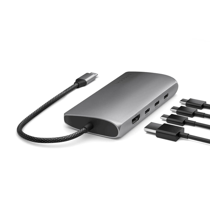 Satechi USB - C Multiport Adapter 8K With Ethernet V3 - Space Grey - Macfixit Australia