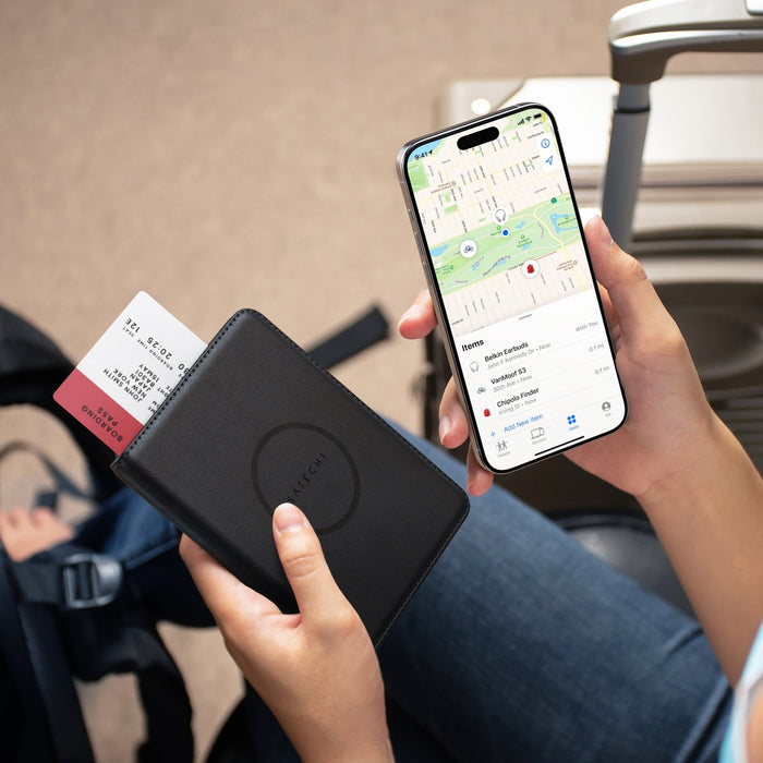 Satechi Vegan - Leather Passport Cover with Find My - Macfixit Australia
