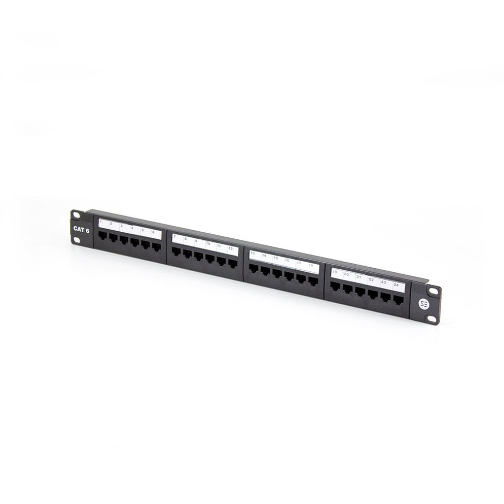 Serveredge 24 Port CAT6 Patch Panel - 1RU, UTP- Includes Cable ...