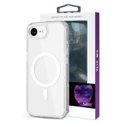 Shockproof Transparent Magsafe Cover Case for iPhone 16e - Transparent - Macfixit Australia