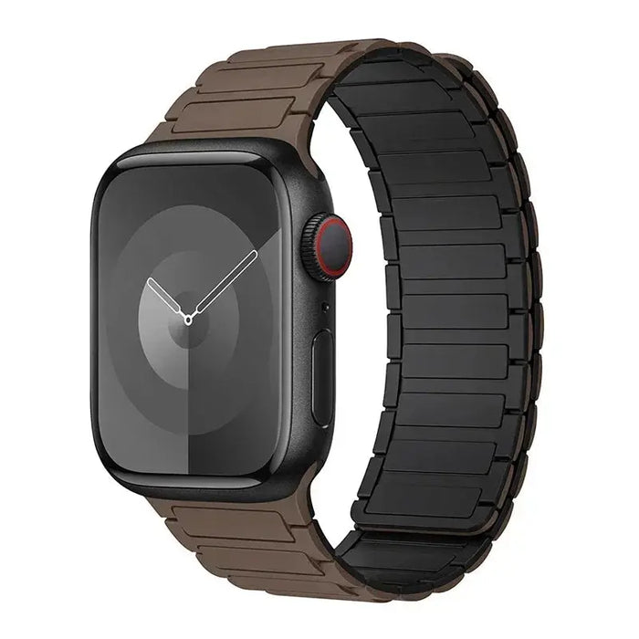 Silicone Magnetic Loop Band - For Apple Watch - Brown - Macfixit Australia