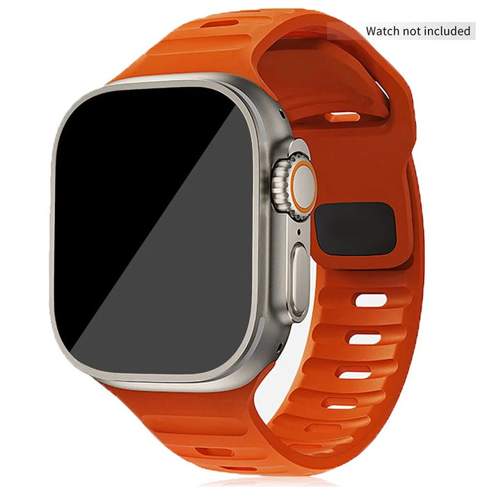 Silicone Sports Band for Apple Watch - Orange - Macfixit Australia